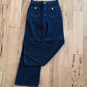 J. Crew Indigo ‘96 Denim Trouser Wide Leg Jeans
